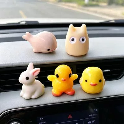 Миниатюрная фигурка животного Мини Дельфин Кролик Утка Цыпленок Эльф Статуэтка — для декор — фото 3