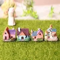 Мини-дом Микроландшафт Миниатюрный домик из смолы Деревенский — для декор — фото 2