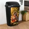 Наклейка на мусорный бак Смешной мультяшный животный — для хранение