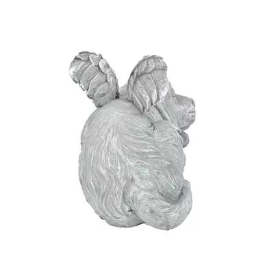 Смола Ангел Собака Кошка Статуя Садовый Декор Щенок Надгробный Камень Скульптура — для участок — фото 3
