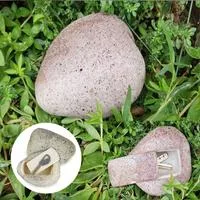 Садовый поддельный каменный ящик для хранения ключей — для хранение — фото 2