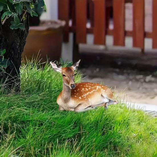 Знак Sika Deer Yard 2D акриловый реалистичный олень садовый столб для уличных газонов — для декор — фото 4