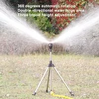 Вращающийся штативный дождеватель Автоматическое вращение на 360 градусов Регулируемая — для полив — фото 2