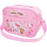 Сумка на плечо Hello Kitty Розовая с волнами для детей Школа Детский сад Прогулки — для участок — фото 2