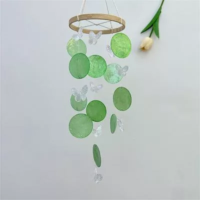 Модные ручные радужные ракушечные ветряные колокольчики подвесные домашний декор — для участок — фото 3