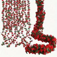 Искусственные цветы растения поддельная роза лоза — для участок — фото 2