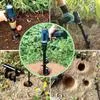 Садовый шнек Спиральный шнек для почвы Экскаватор для отверстий под зонты Сплошной — для участок