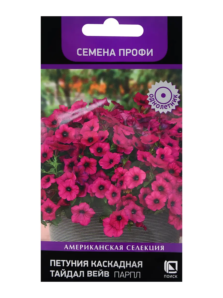 Семена цветов петуния каскадная тайдал вейв парпл — для огород — фото 5