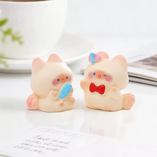 Миниатюрная фигурка кошки - 2 шт. для декора — для декор — фото 4