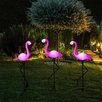 Фламинго солнечный светильник IP65 для сада и участка — для участок — фото 7
