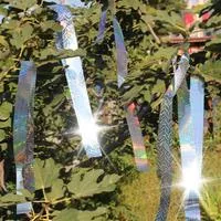Светоотражающая лента для отпугивания птиц 50 м — для участок — фото 2