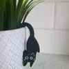 Деревянный кот - горшок для растений подвесной — для участок