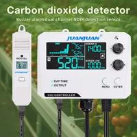 Цифровой контроллер CO2 Монитор качества воздуха 0~5000ppm Детектор концентрации — для теплица — фото 2