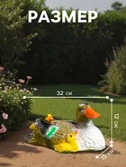 Садовая фигура из гипса «Утка с утятами» — для огород — фото 8