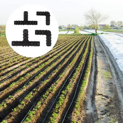 Шланговые Т-образные и Угловые Соединители с Бородавкой DN16мм DN20мм 1/2 5/8 Трубка — для полив — фото 3