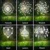 420LED Солнечные Фейерверки Грунтовые Светильники Водонепроницаемый Садовый Декор — для огород