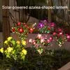 Солнечный садовый светильник-цветок Искусственный цветок азалии на колышке Светодиодный — для участок