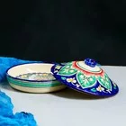 Маслёнка узбекская Риштанская Керамика «Цветы» — фото 7