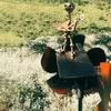 Садовый гитарист ветряная мельница металлическая ручная работа рок-гитарист скульптура — для участок — фото 5