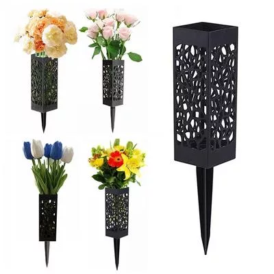 Кладбище Газон Открытый Ваза Цветочный Держатель Цветочная Корзина Сад — фото 3