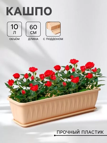 Балконный ящик для цветов «Алиция» — для хранение