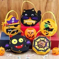 Призрачная летучая мышь DIY Хэллоуин Конфеты Сумка Кошелек или жизнь Тыква Сумочка — для участок — фото 2