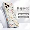 Чехол с принтом «Сад цветов» для iPhone 17 Pro Max Магнитный для Magsafe Гибридная — для участок