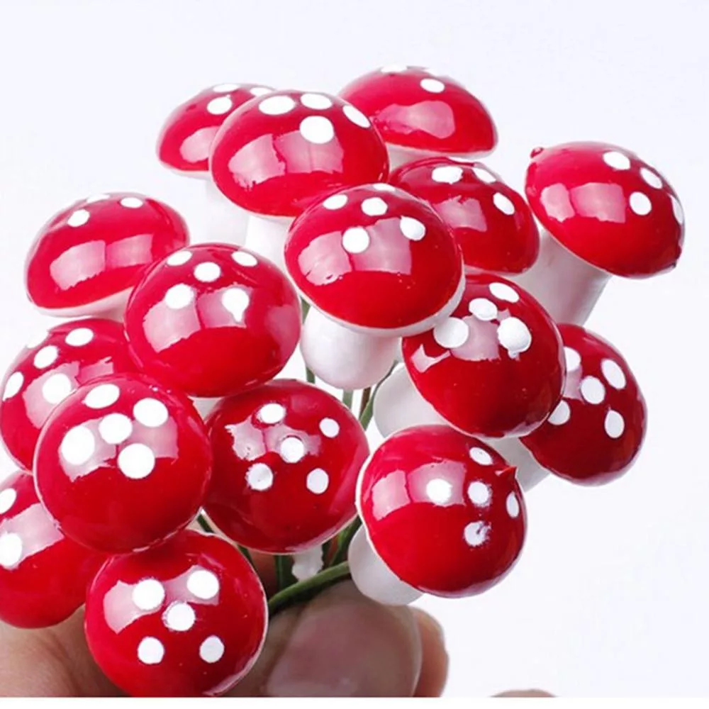 50 шт Красный Садовый Точечный Маленький Горшечный DIY Игрушечный Домик Растение — для участок — фото 4