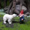 Садовый микроландшафт Гном и Белый Медведь — для участок — фото 9