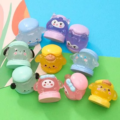 1 шт. Светящаяся смола Sanrio Микро-пейзаж Настольный декор Мультяшные DIY Аксессуары — фото 3