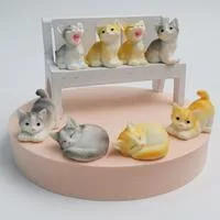 1 шт. DIY Микро-ландшафт Домашний Декор Смоляной Кот Украшение Котёнок Фигурка — для декор — фото 2