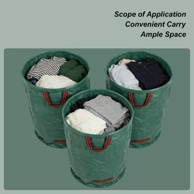 53/72 галлона 3 шт. Многоразовый мешок для садового мусора — для участок — фото 3