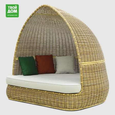 Диван-шезлонг Rattan grand Fantastic 200х182х200 см — для отдых