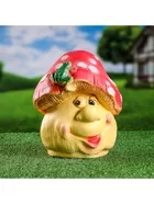Садовая фигура из гипса «Лягушка на мухоморе» — для огород — фото 9