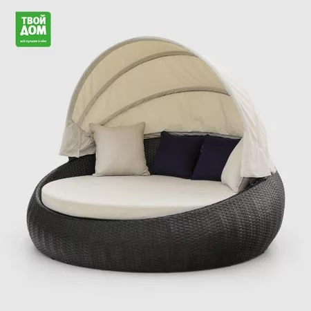 Диван-шезлонг Greenpatio из искусственного ротанга — для отдых