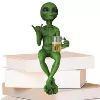 Забавная статуя инопланетянина Скульптура Садовый ландшафтный дизайн Дворовое искусство — для участок — фото 2