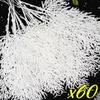 60/10 шт. Рождественские белые сосновые иголки DIY венок искусственные растения — для участок