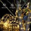 Солнечные веревочные огни Солнечный светодиодный свет Дорожка Палуба Улица Сад — для декор