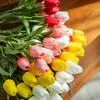 10 шт. тюльпан искусственный цветок настоящий сенсорный — для участок — фото 9