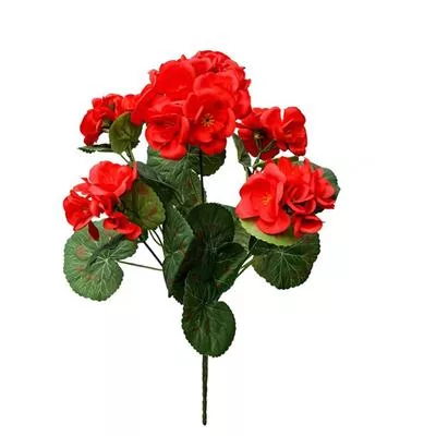 6 дюйма Искусственные цветы герани Нетканые Уличный сад Подвесная корзина для подвешивания — для участок — фото 3