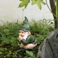 Забавная мини-статуэтка какающего — для декор — фото 2