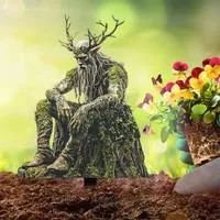Деревянный эльф Акриловая табличка Колышек Устойчивый к погодным условиям 2D Плоский — для участок — фото 2