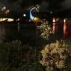 Солнечный садовый светильник-колышек в виде павлина — для участок
