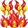 12 штук воздушных шаров из алюминиевой пленки в форме пламени пожарной машины