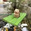 Аквариумное украшение смола ежик форма бамбуковый плот статуэтка рыбалка декор — для участок