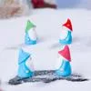 30 шт. Мини Рождественская шляпа Фигурка гнома Крошечный безликий гном Смола Статуэтка — для декор