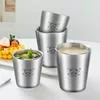 WORTHBUY Молочная чашка со шкалой Нержавеющая сталь Двухслойная Детские молочные — для участок