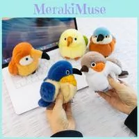 Милая плюшевая игрушка-птичка Воробей Попугай Животное Садовый декор Подарок для — для участок — фото 2