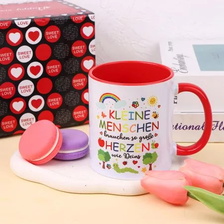 1 StüCke Bedruckte Tasse Kaffeetasse Erzieherin — для участок
