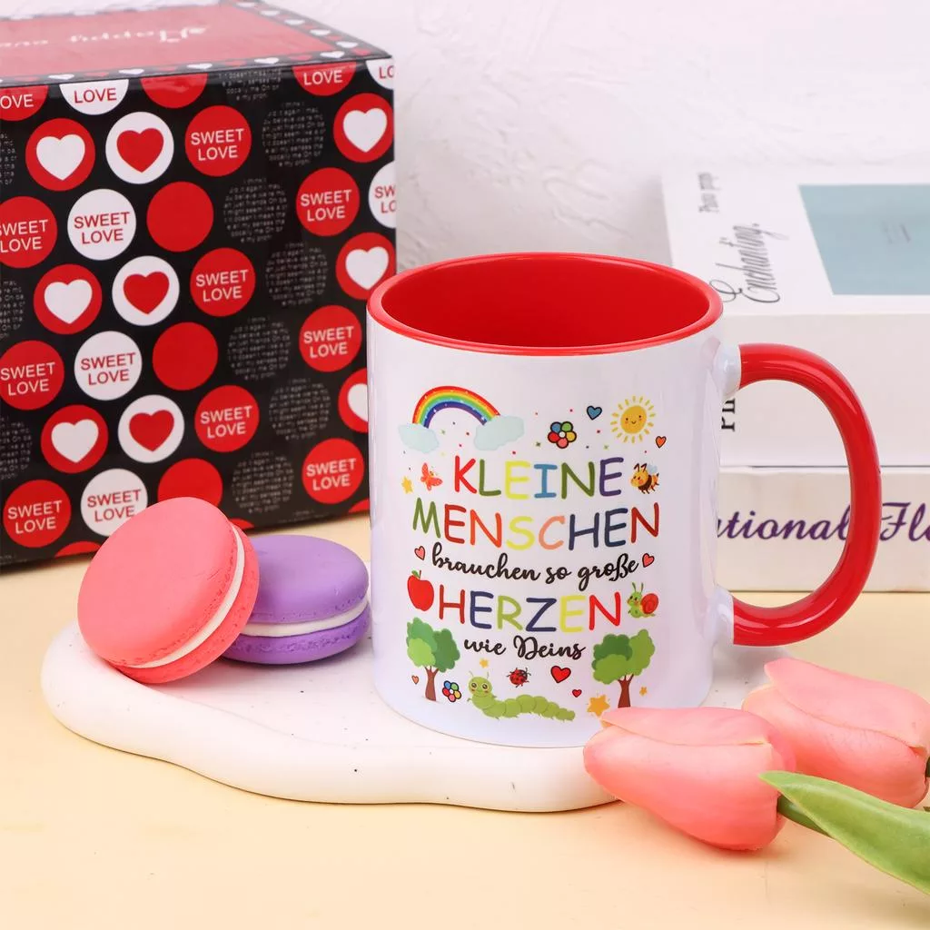1 StüCke Bedruckte Tasse Kaffeetasse Erzieherin — фото 4